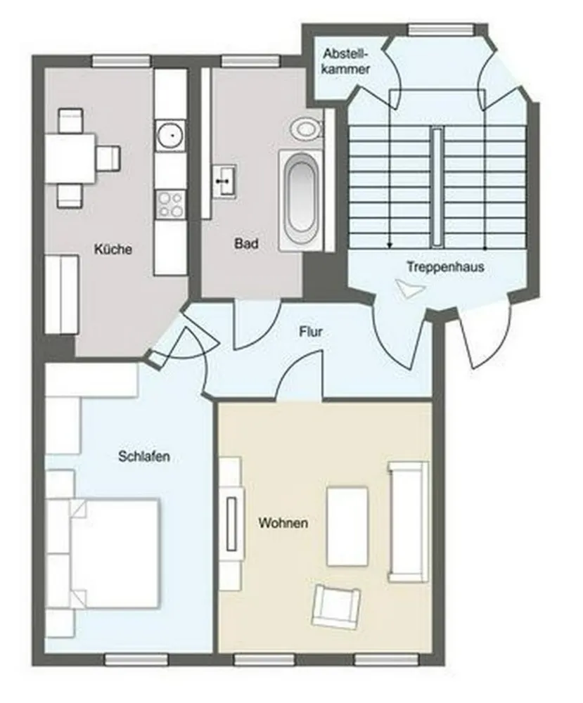 2 Zimmer Wohnung mit 54 m² in Leipzig – Bild 6