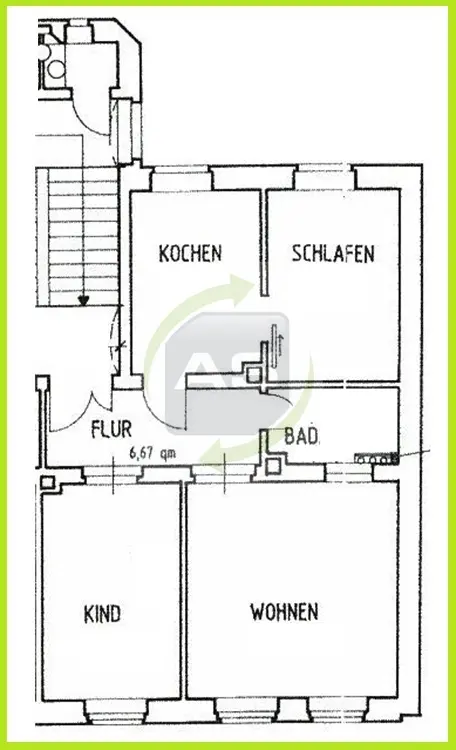 3 Zimmer Wohnung mit 66 m² in Zwickau – Bild 4