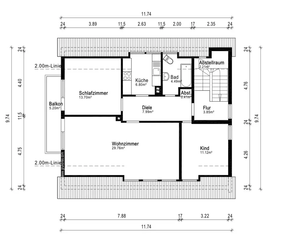 3 Zimmer Wohnung mit 77 m² in Lüdenscheid – Bild 4