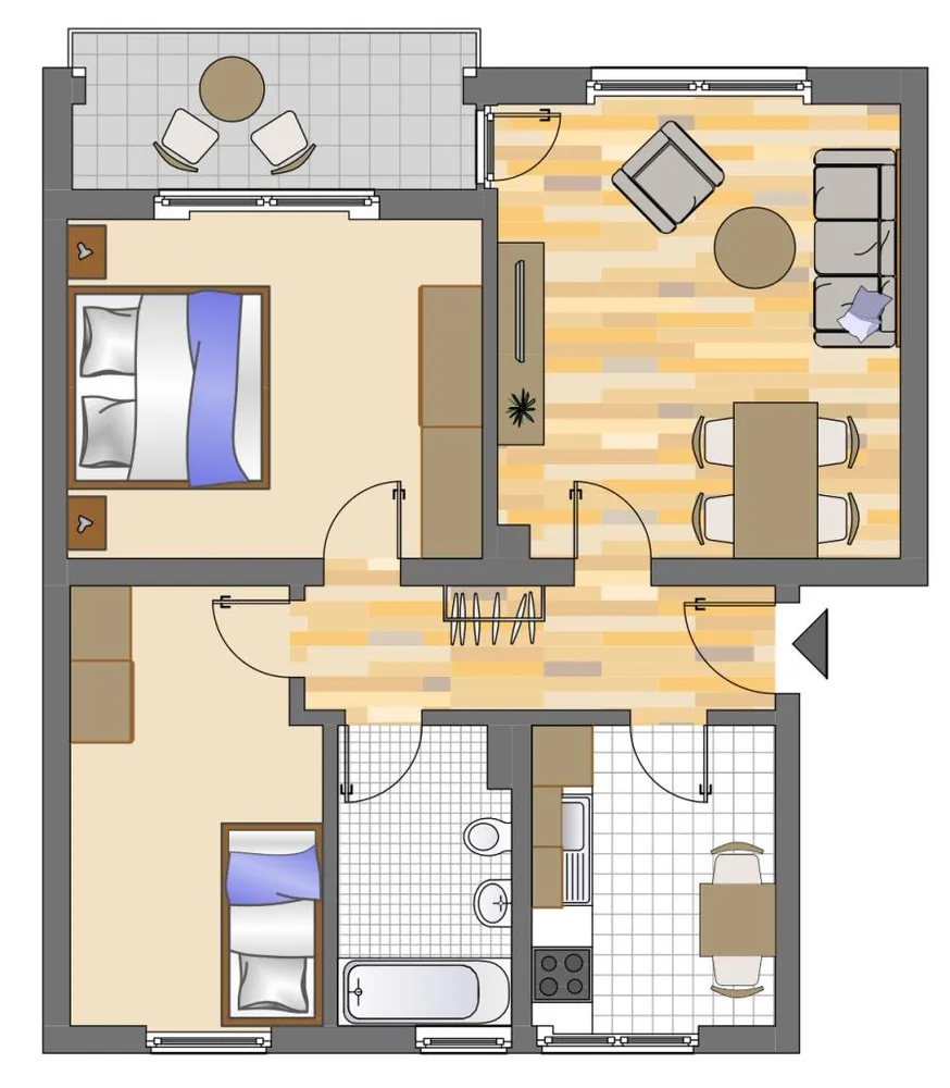 3 Zimmer Wohnung mit 63 m² in Gelsenkirchen – Bild 2