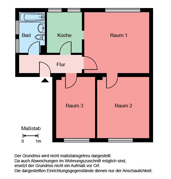 2 Zimmer Wohnung mit 46 m² in Castrop-Rauxel – Bild 3
