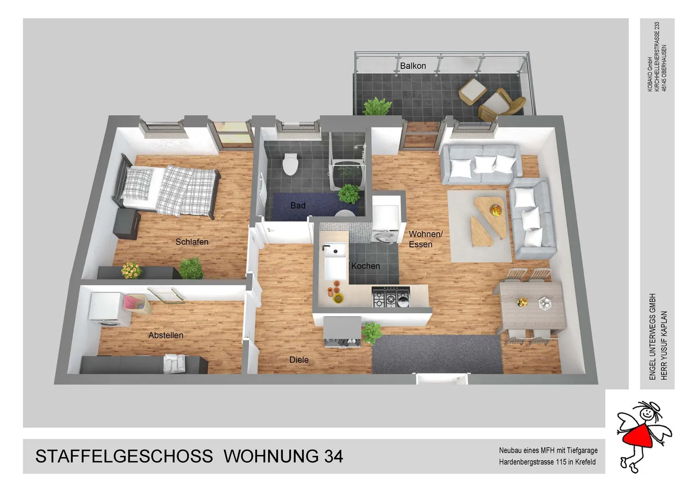 2 Zimmer Wohnung mit 50 m² in Krefeld – Bild 8