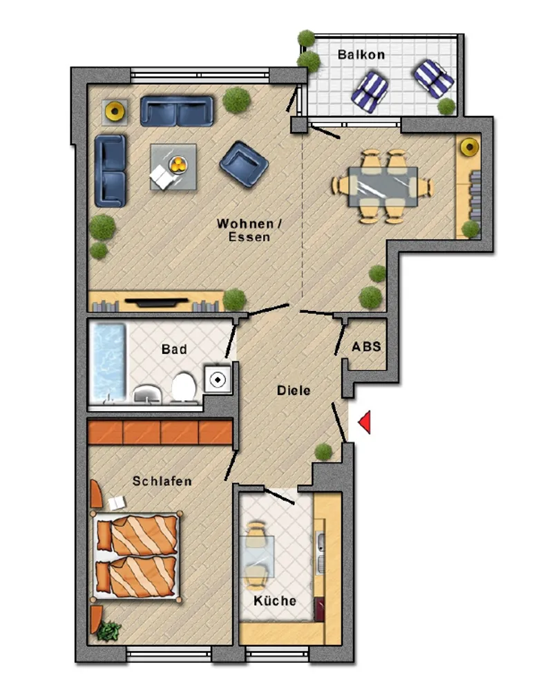 2 Zimmer Wohnung mit 73 m² in Hamburg – Bild 3