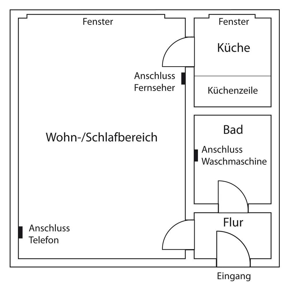1 Zimmer Wohnung mit 33 m² in Hof – Bild 6