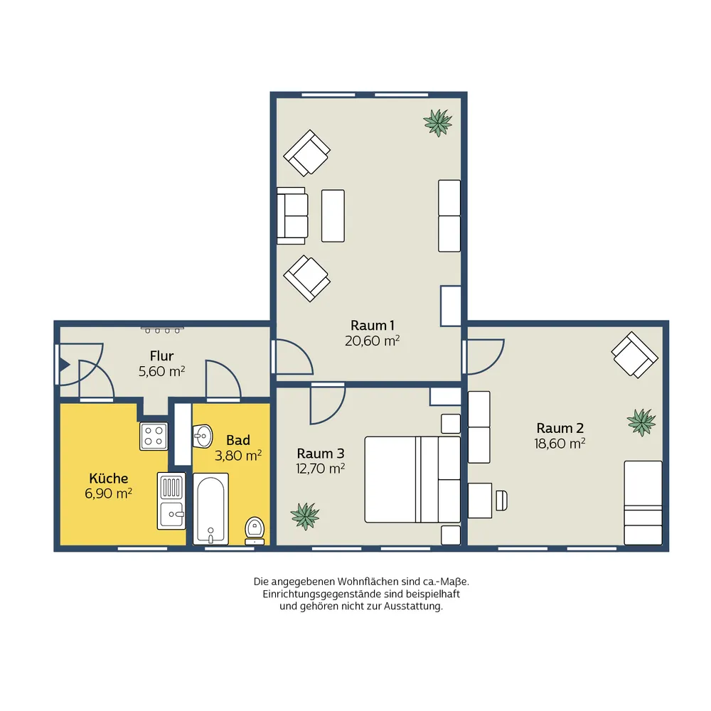 3 Zimmer Wohnung mit 69 m² in Leipzig – Bild 10