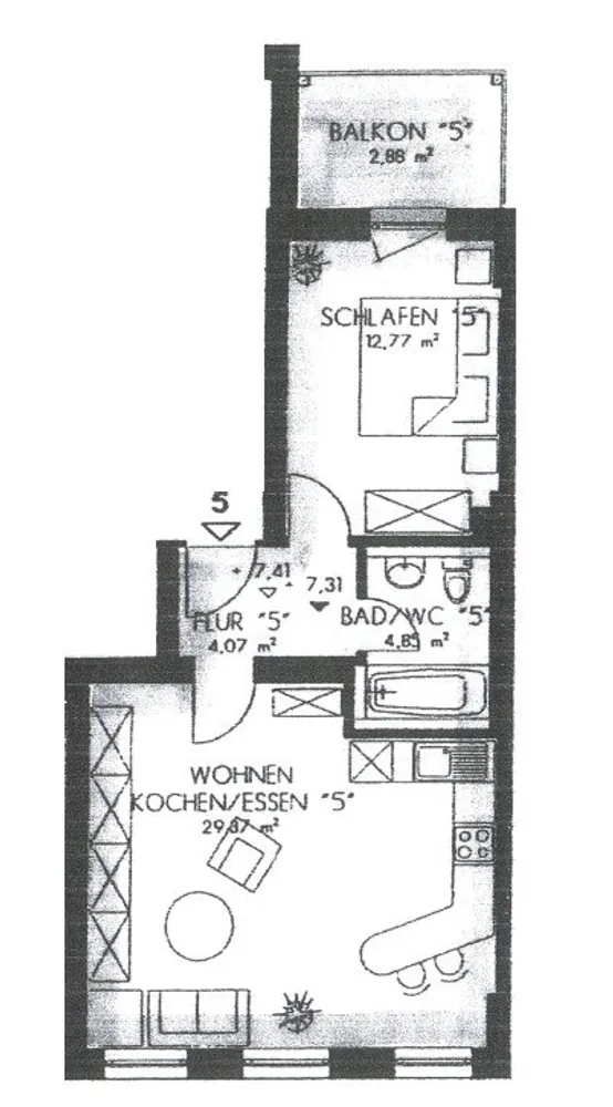 2 Zimmer Wohnung mit 54 m² in Zwickau – Bild 7
