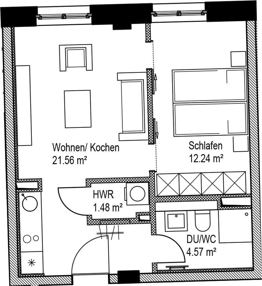 2 Zimmer Wohnung mit 39 m² in Leipzig – Bild 6