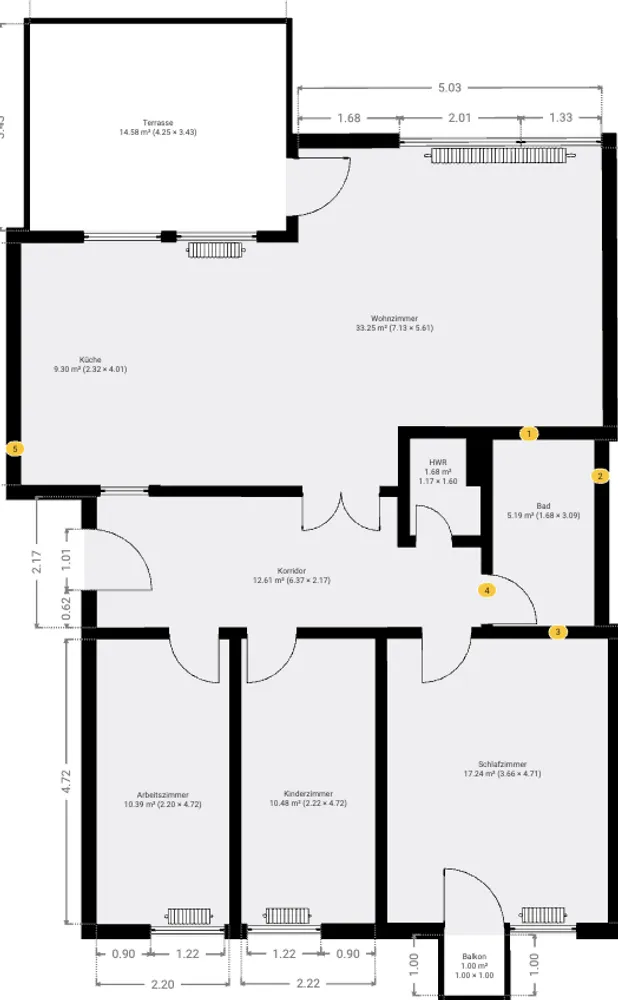 4 Zimmer Wohnung mit 110 m² in Köln – Bild 2