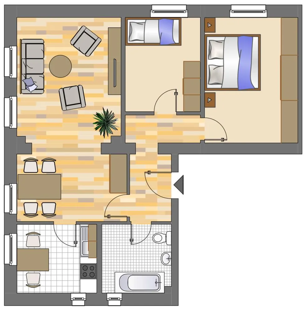 4 Zimmer Wohnung mit 70 m² in Dortmund – Bild 3