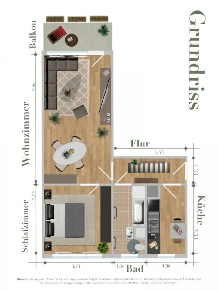 2 Zimmer Wohnung mit 49 m² in Köthen – Bild 4