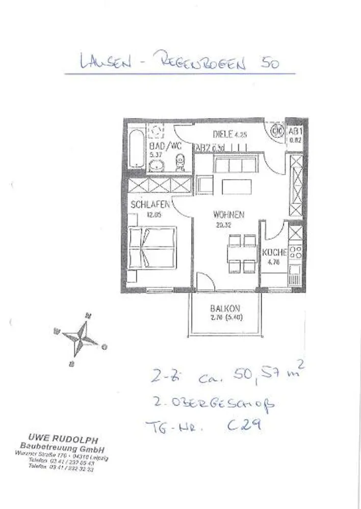2 Zimmer Wohnung mit 51 m² in Leipzig – Bild 4