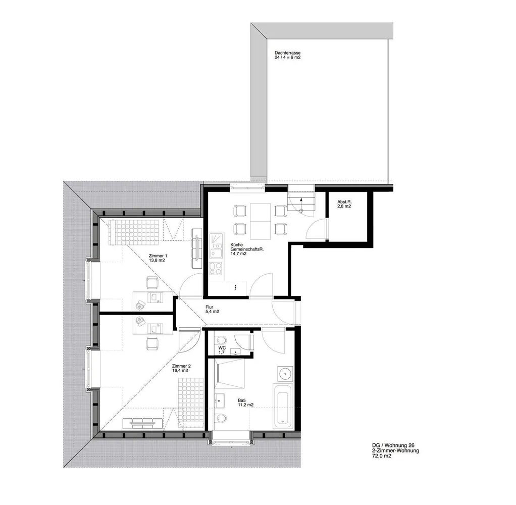 2 Zimmer Wohnung mit 72 m² in Wilhelmshaven – Bild 12