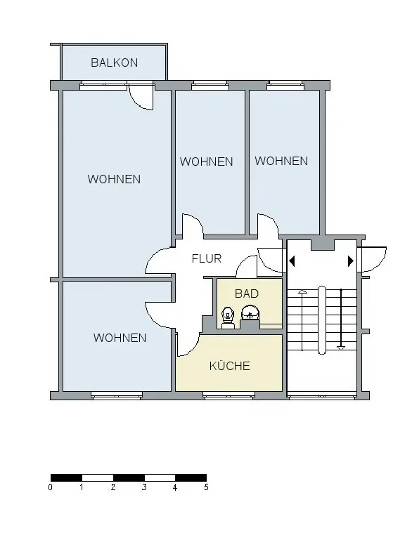 4 Zimmer Wohnung mit 72 m² in Neubrandenburg – Bild 5