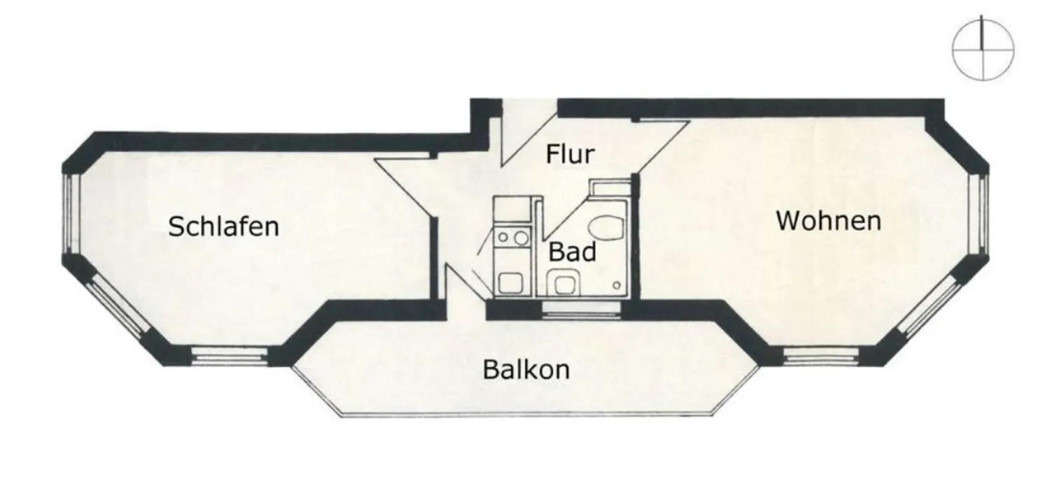 2 Zimmer Wohnung mit 43 m² in Göttingen – Bild 1