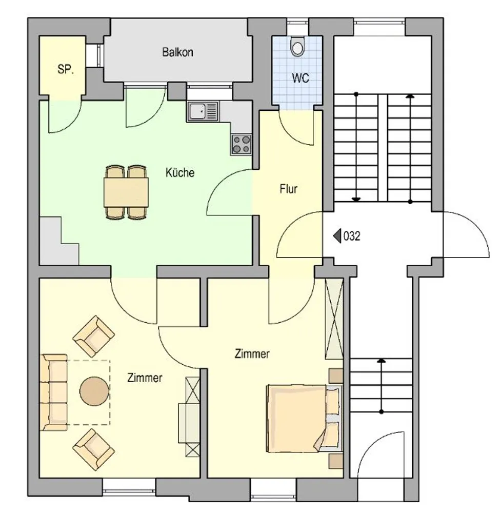 2 Zimmer Wohnung mit 59 m² in Herne – Bild 2