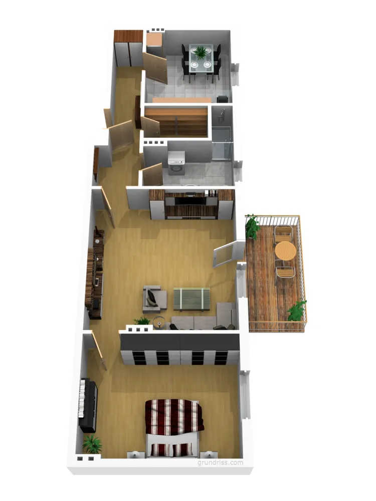 2 Zimmer Wohnung mit 76 m² in Magdeburg – Bild 2