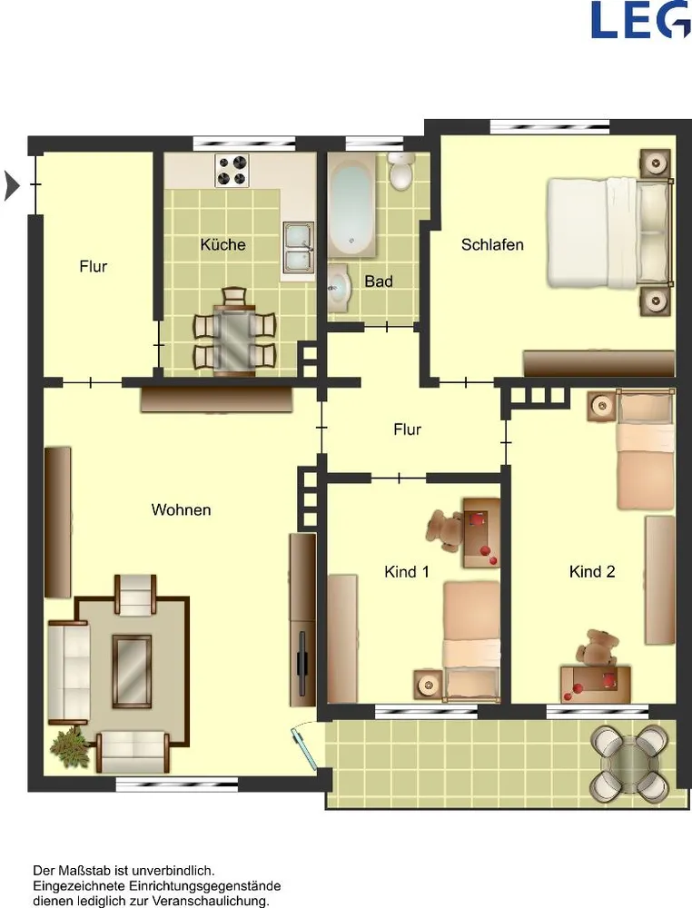 4 Zimmer Wohnung mit 80 m² in Solingen – Bild 1