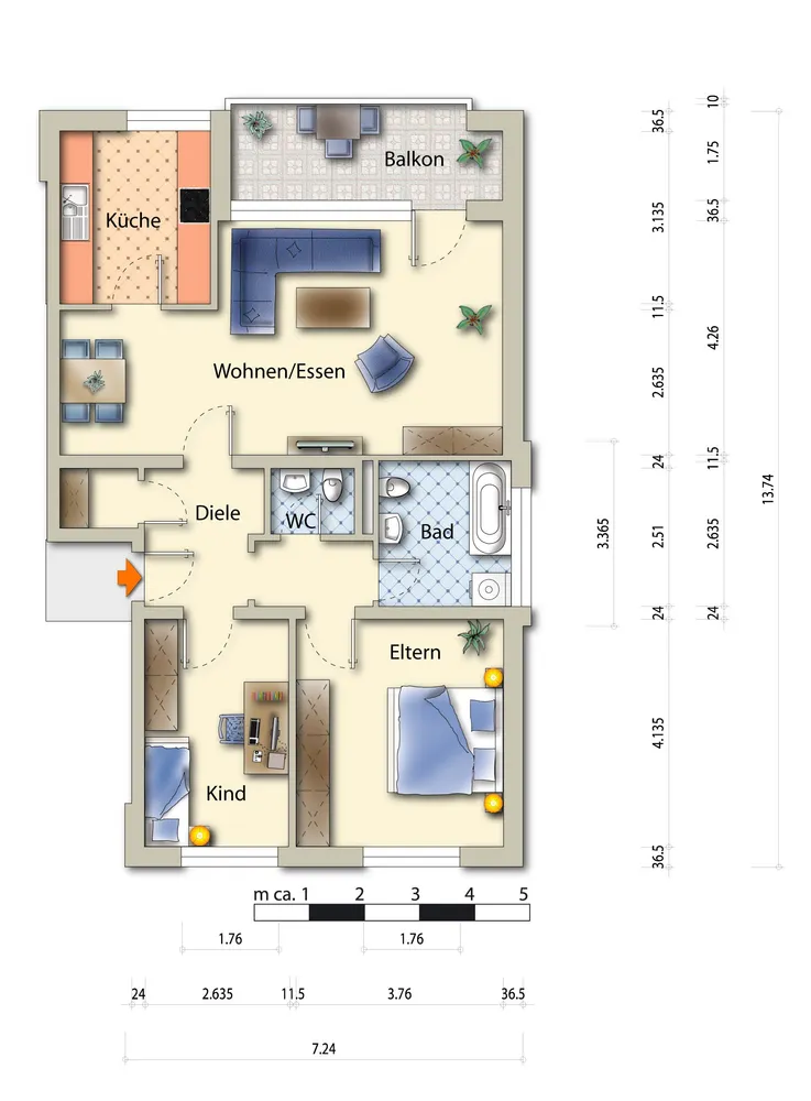 4 Zimmer Wohnung mit 84 m² in Gelsenkirchen – Bild 11