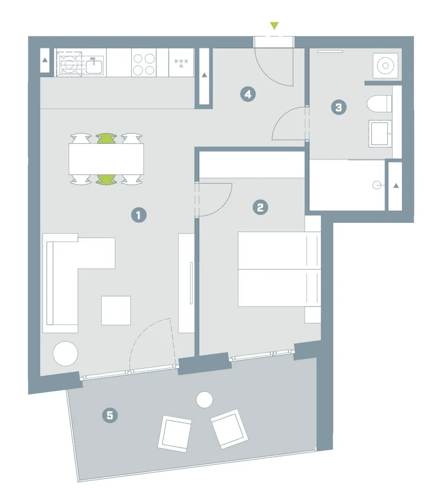 2 Zimmer Wohnung mit 63 m² in Düsseldorf – Bild 9