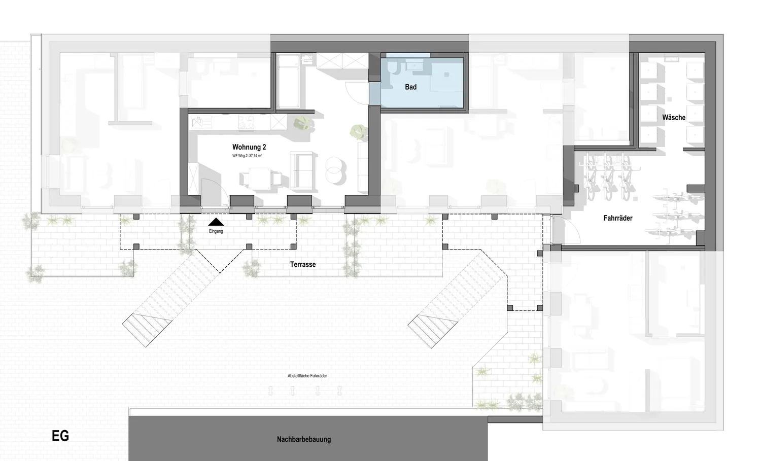 1 room apartment with 38 m² in Bielefeld – Photo 4