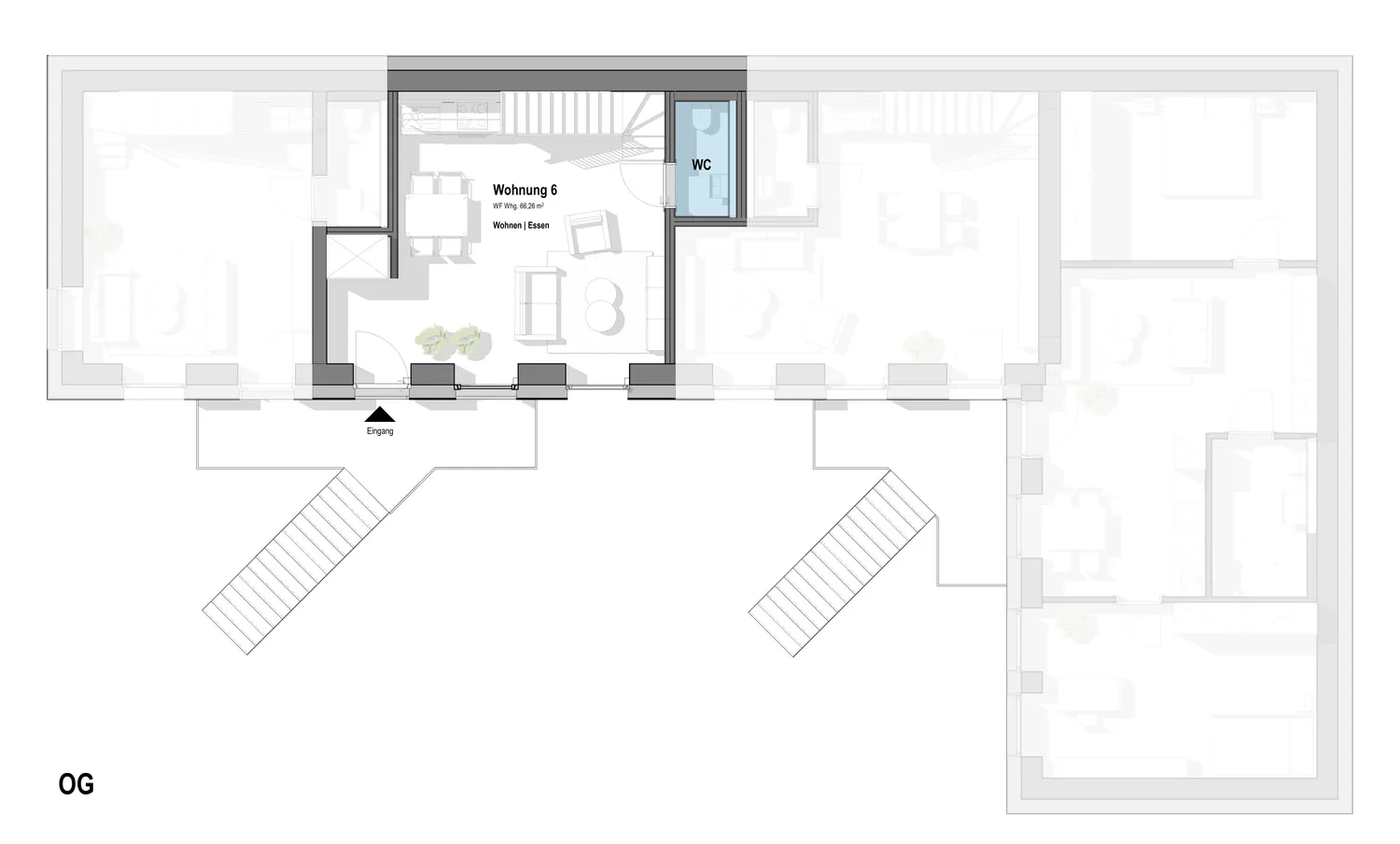 2 room apartment with 66 m² in Bielefeld – Photo 4