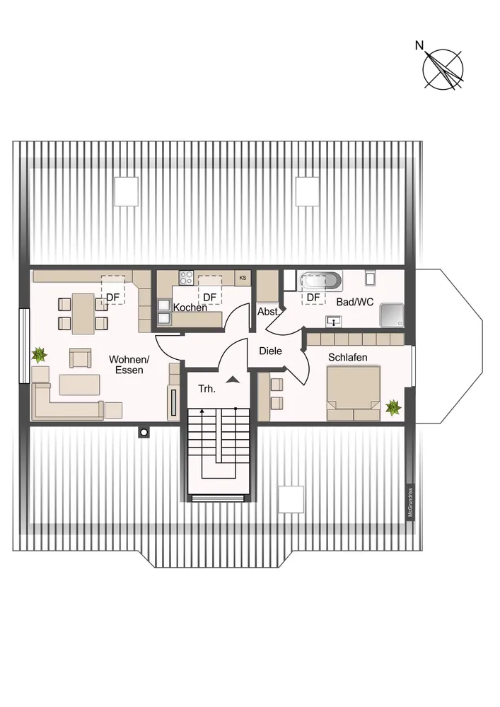2 Zimmer Wohnung mit 56 m² in Euskirchen – Bild 2