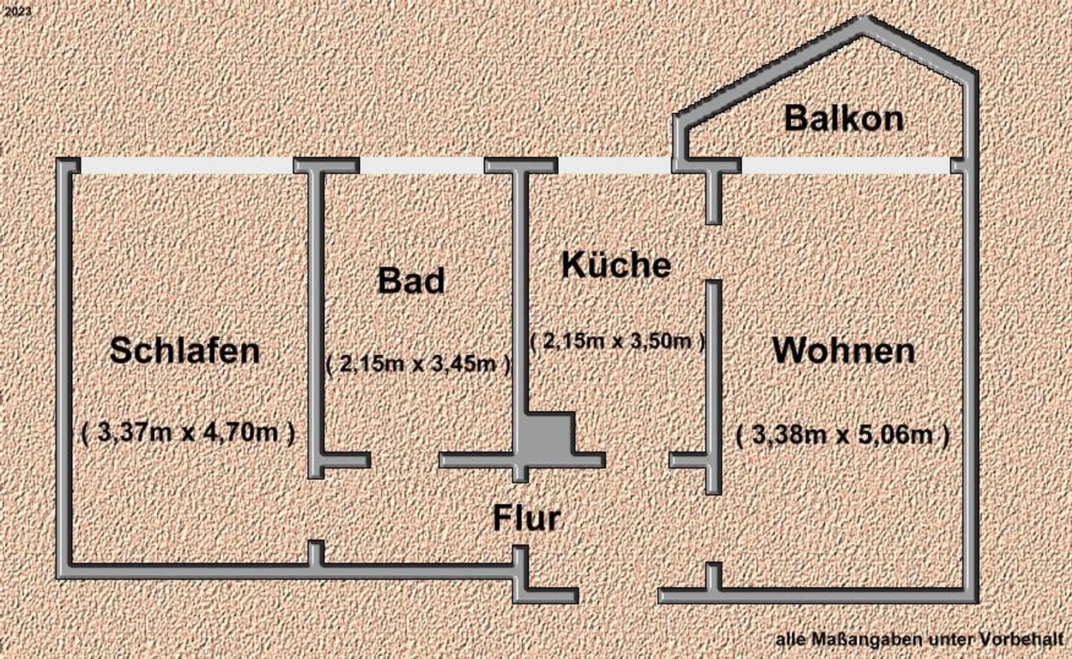 2 Zimmer Wohnung mit 55 m² in Altenburg – Bild 4