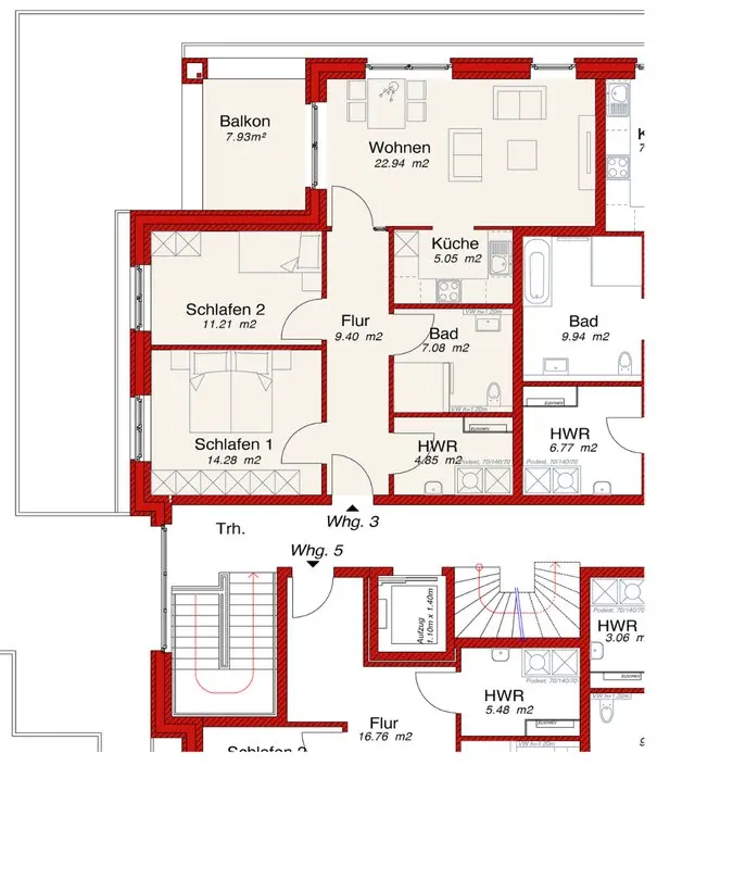 2 Zimmer Wohnung mit 47 m² in Ibbenbüren – Bild 2