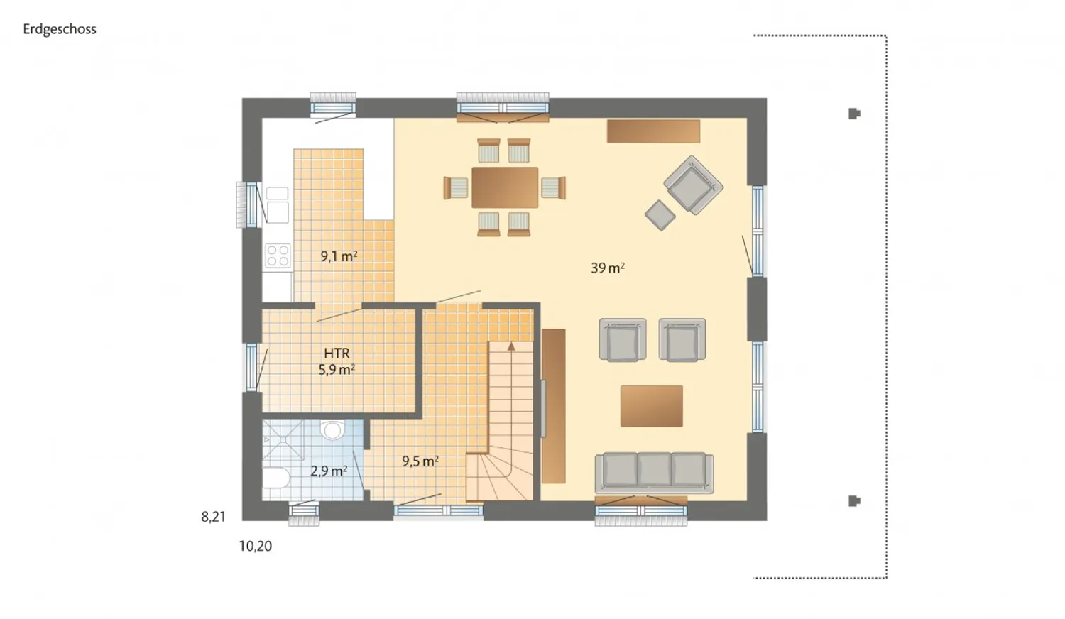 4 Zimmer Haus mit 127 m² in Herten – Bild 3