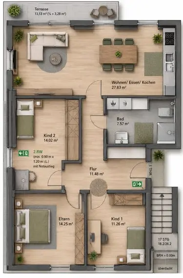 4 Zimmer Wohnung mit 112 m² in Dorsten – Bild 3
