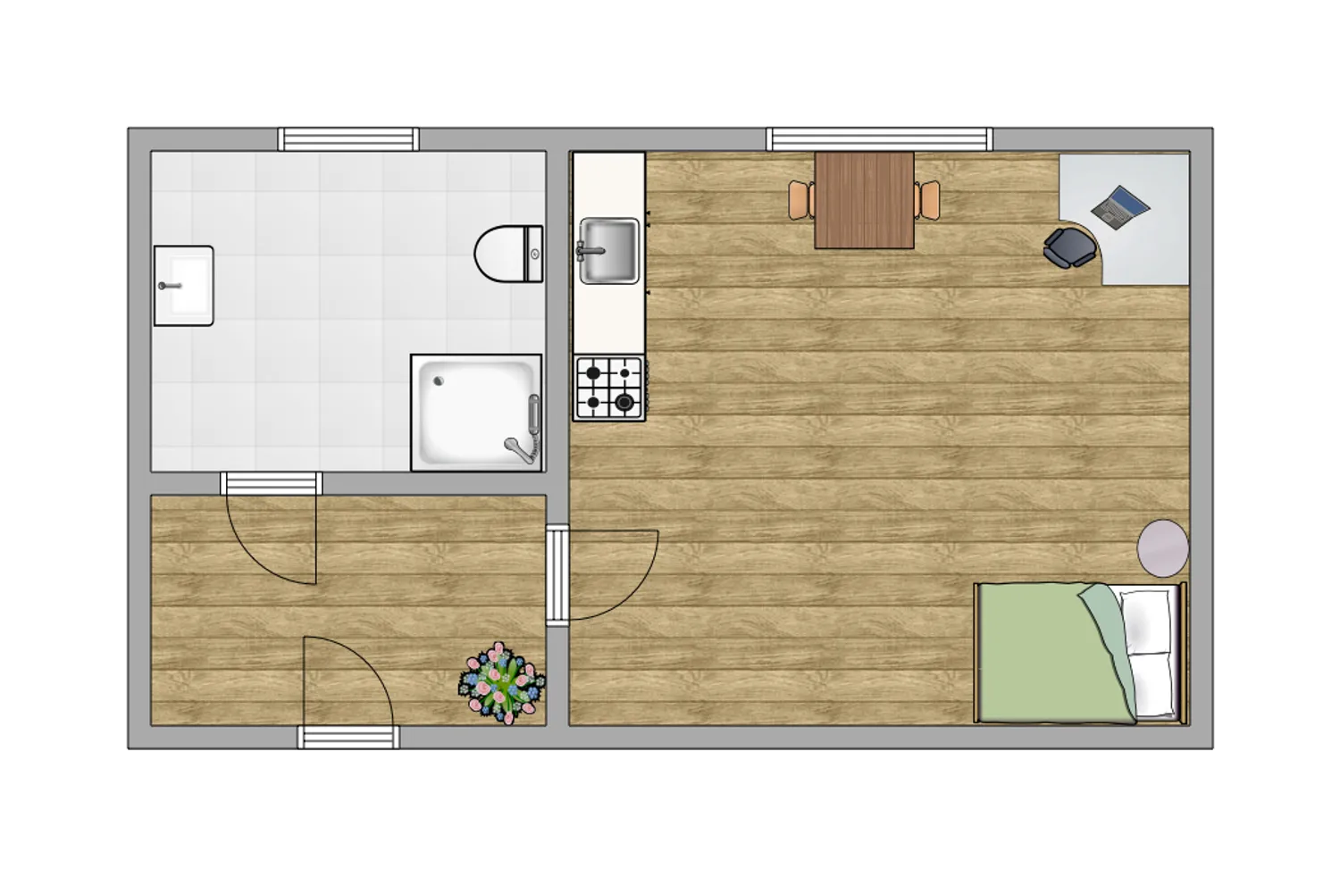 1 Zimmer Wohnung mit 27 m² in Aachen – Bild 7