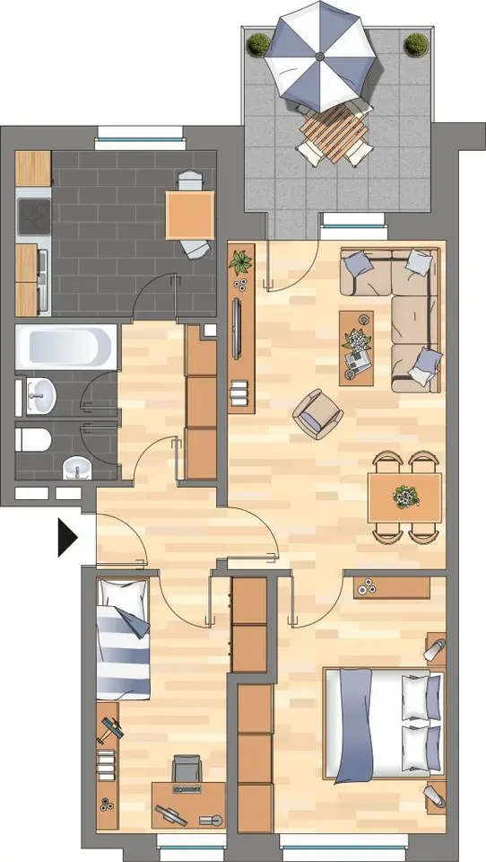 3 room apartment with 65 m² in Wolfsburg – Photo 5