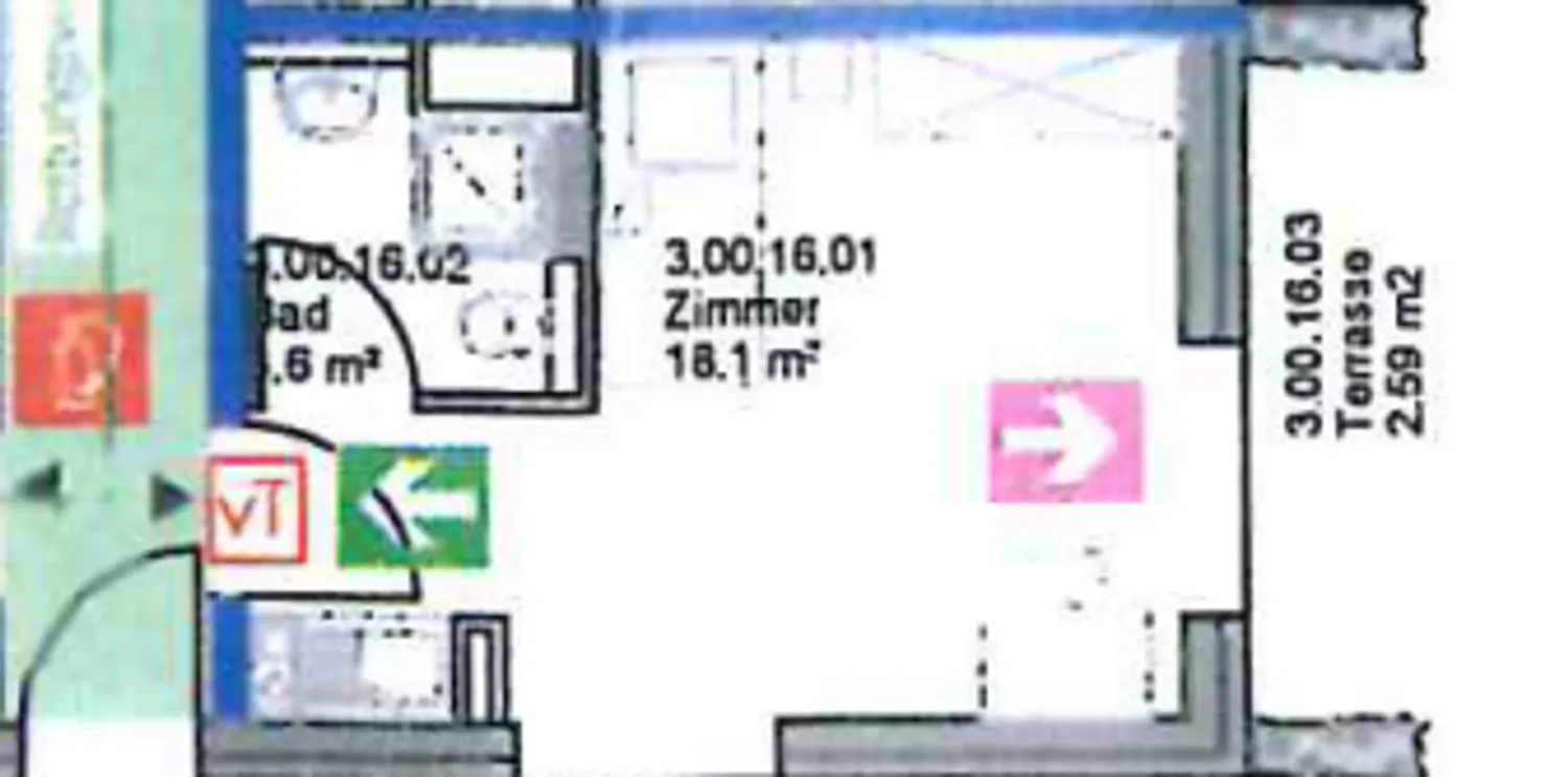 1 Zimmer Wohnung mit 24 m² in Regensburg – Bild 7