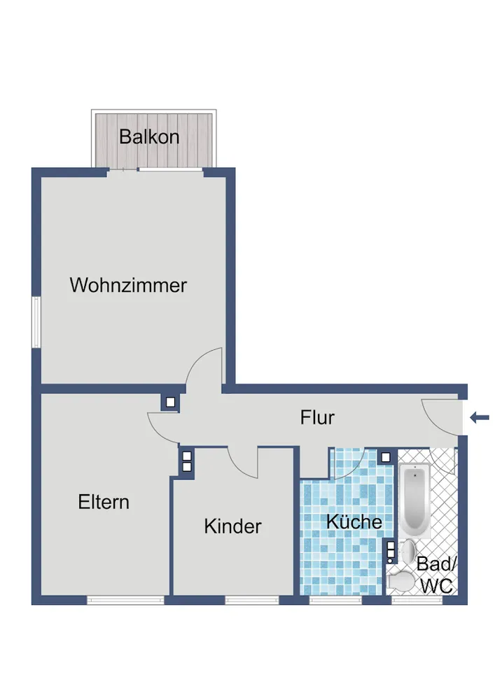 3 Zimmer Wohnung mit 66 m² in Wiesbaden – Bild 5