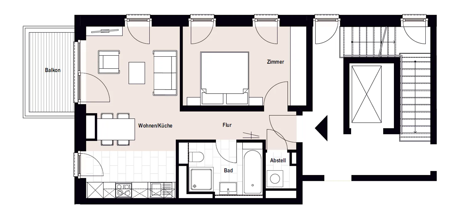 2 Zimmer Wohnung mit 51 m² in Hamburg – Bild 7