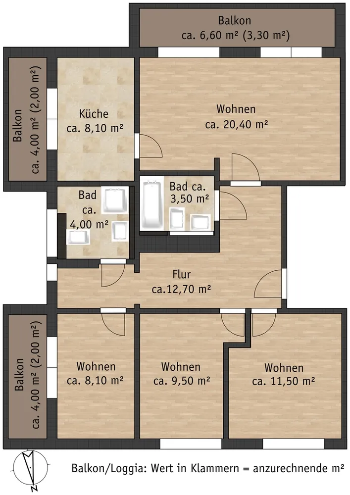 4 Zimmer Wohnung mit 85 m² in Pirna – Bild 5