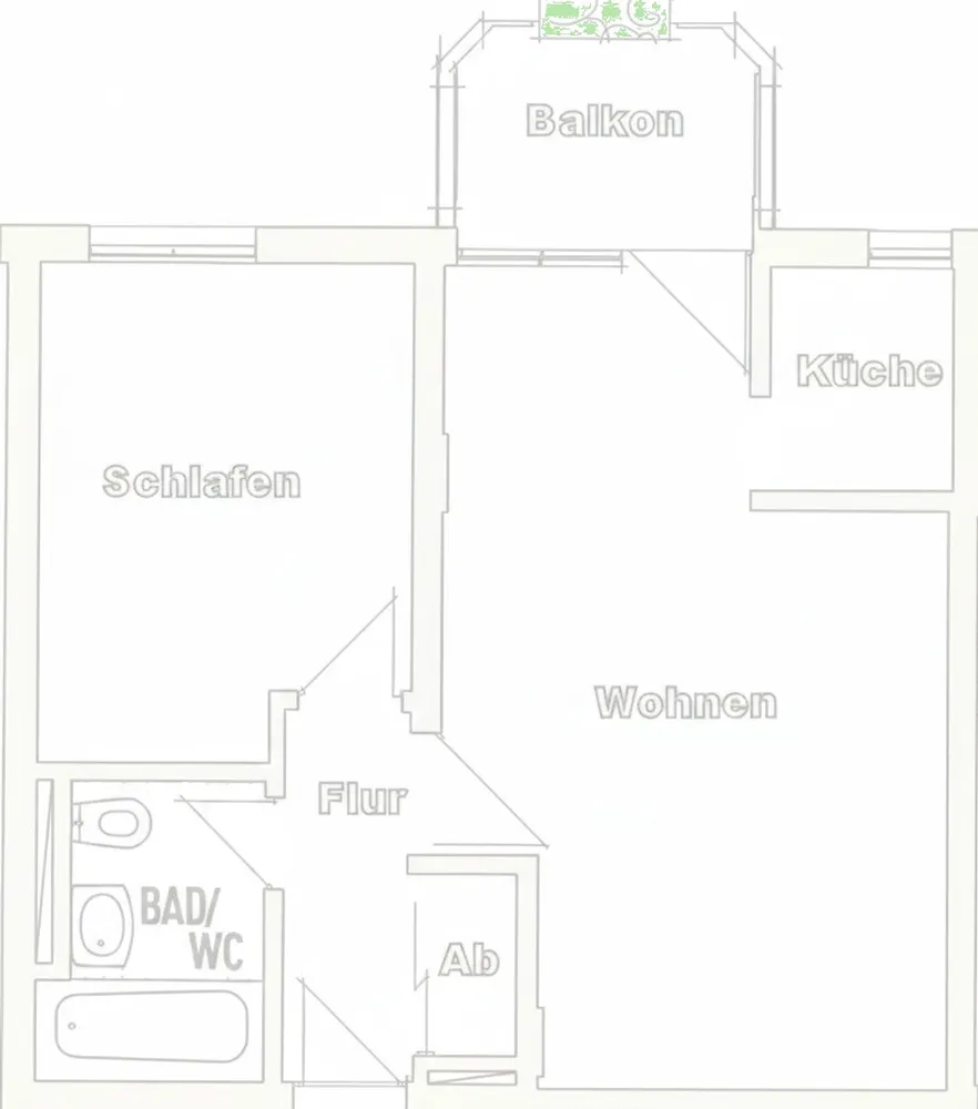 2 Zimmer Wohnung mit 46 m² in Stuttgart – Bild 3