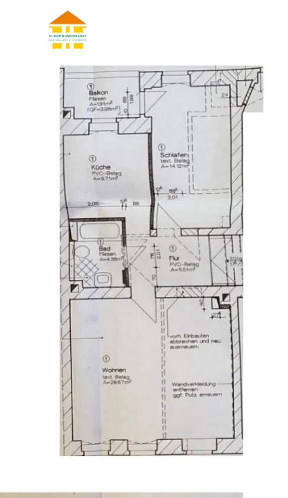2 room apartment with 64 m² in Chemnitz – Photo 7