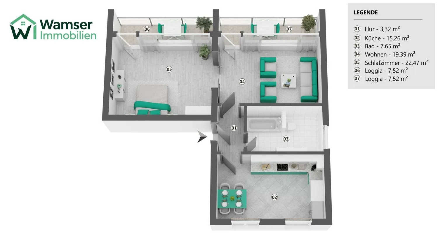 2 Zimmer Wohnung mit 72 m² in München – Bild 8