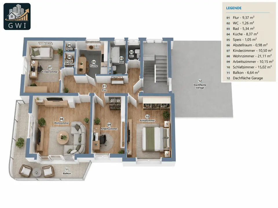 4 Zimmer Wohnung mit 90 m² in Hof – Bild 5