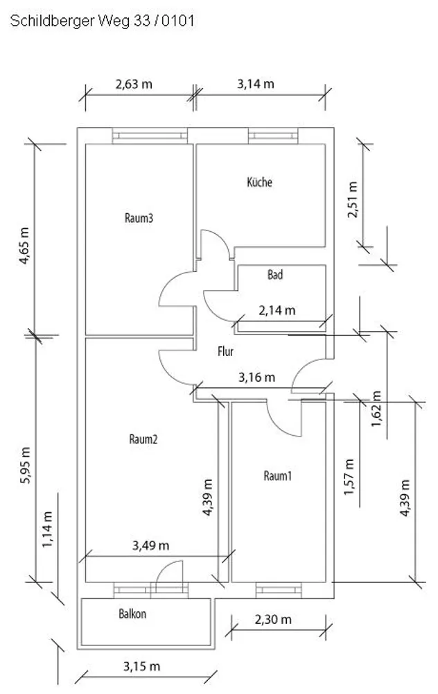 3 Zimmer Wohnung mit 62 m² in Leipzig – Bild 11