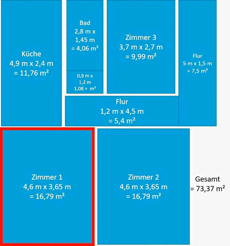 3 Zimmer Wohnung mit 73 m² in Kassel – Bild 4