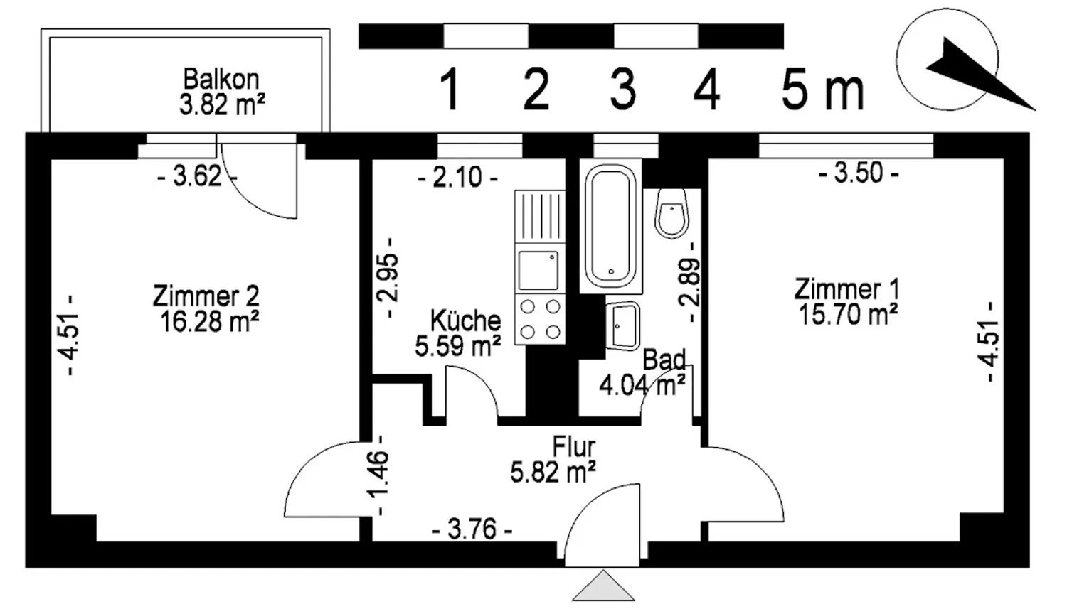 2 Zimmer Wohnung mit 49 m² in Berlin – Bild 8