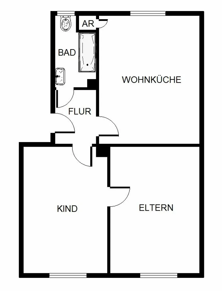 2 Zimmer Wohnung mit 47 m² in Mainz – Bild 2