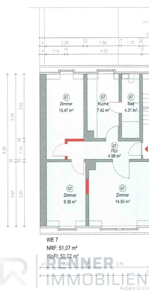 WG-Zimmer mit 54 m² in Nürnberg – Bild 10
