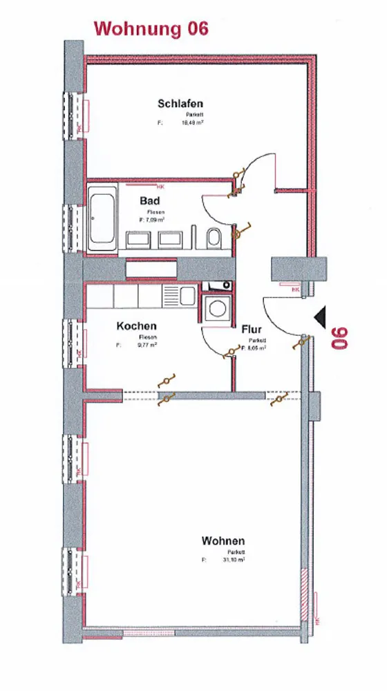 2 room apartment with 73 m² in Rastatt – Photo 6