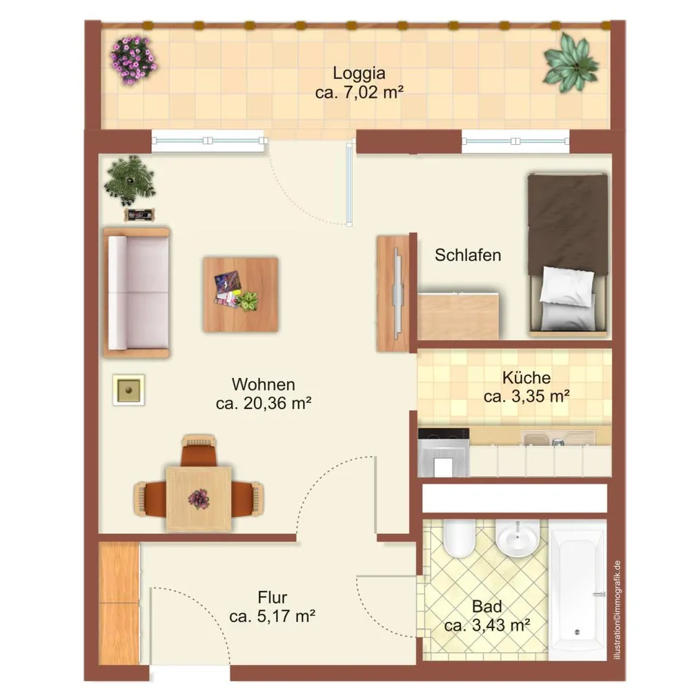 1 Zimmer Wohnung mit 36 m² in Chemnitz – Bild 8
