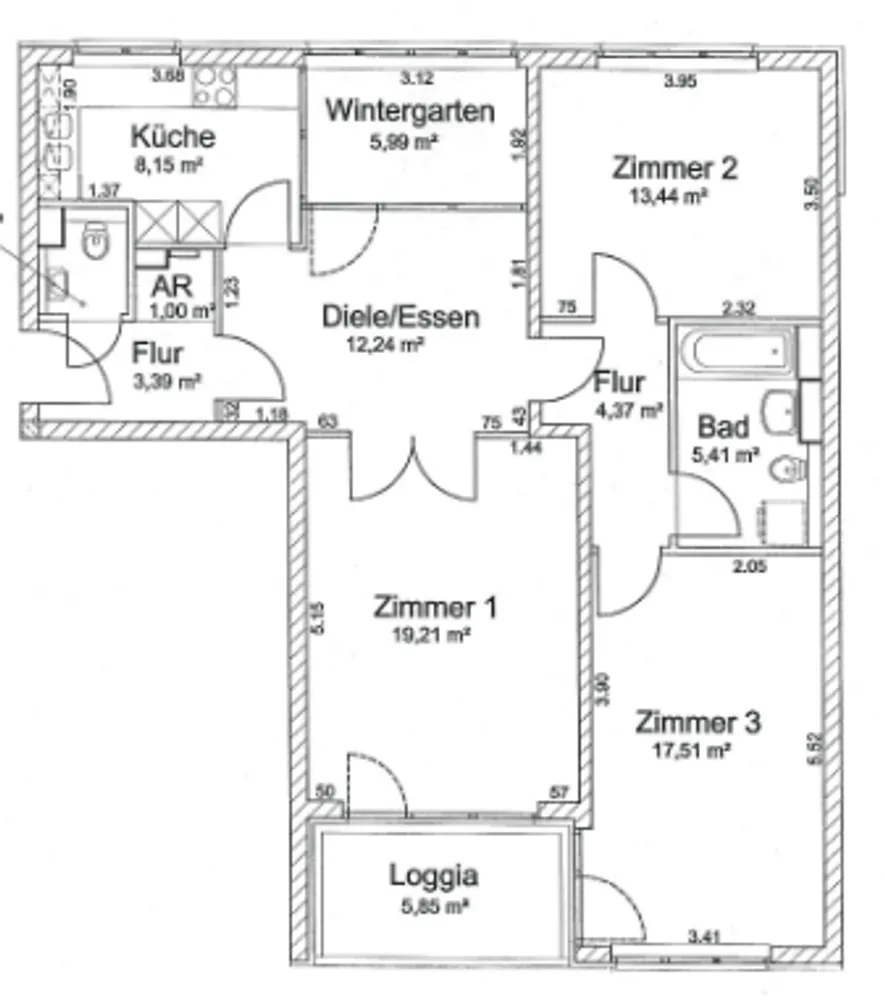 3 Zimmer Wohnung mit 91 m² in Berlin – Bild 3