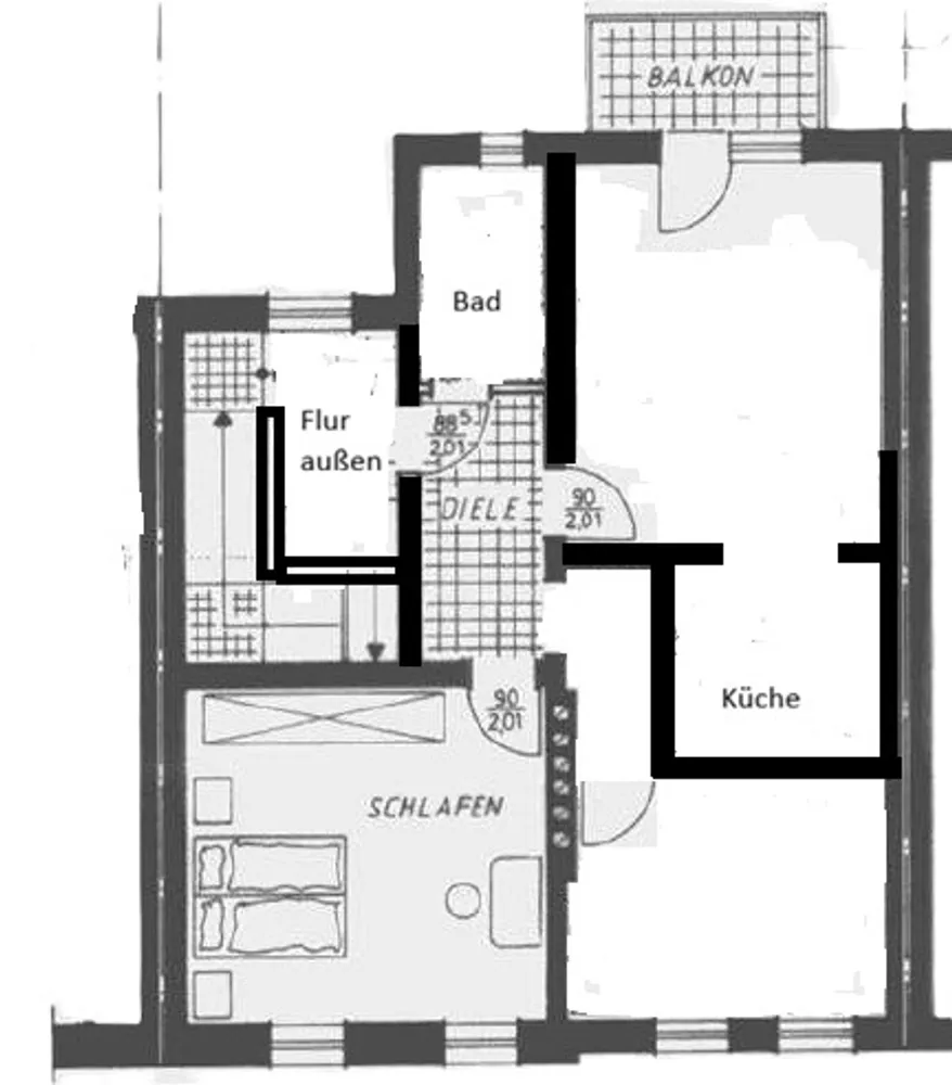 4 Zimmer Wohnung mit 75 m² in Aachen – Bild 3