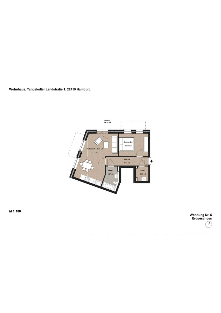2 Zimmer Wohnung mit 68 m² in Hamburg – Bild 6